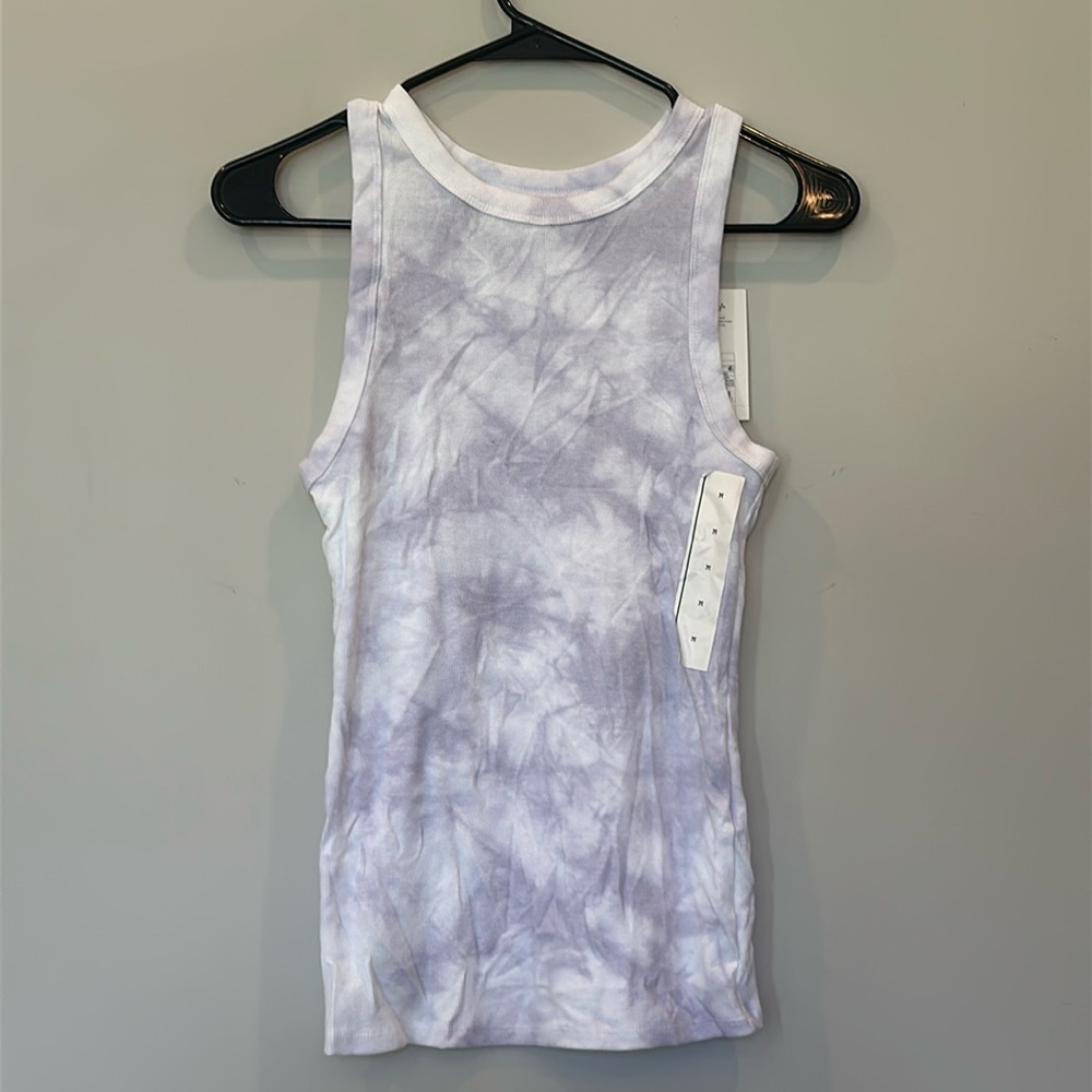 NWT light purple and white tank top